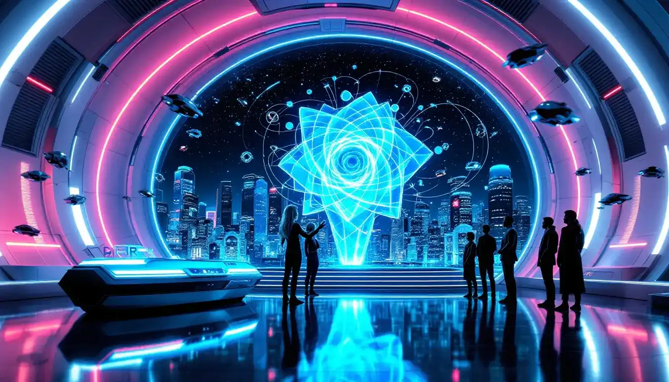 A simulation world showcasing advanced computing capabilities.