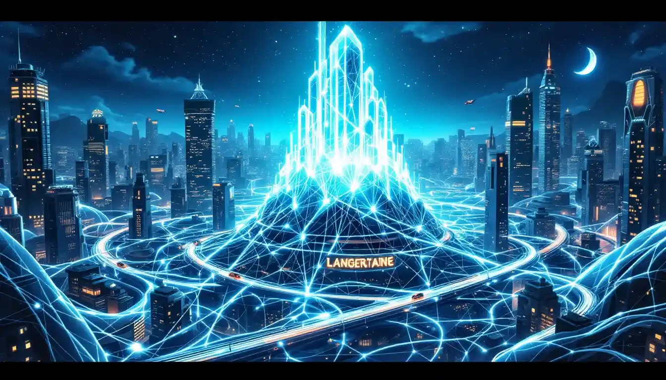 An illustration depicting the concept of large language models and their significance in understanding natural language.