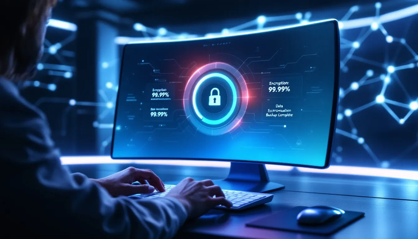 Creating a secure backup with Hivenet, illustrating the process.