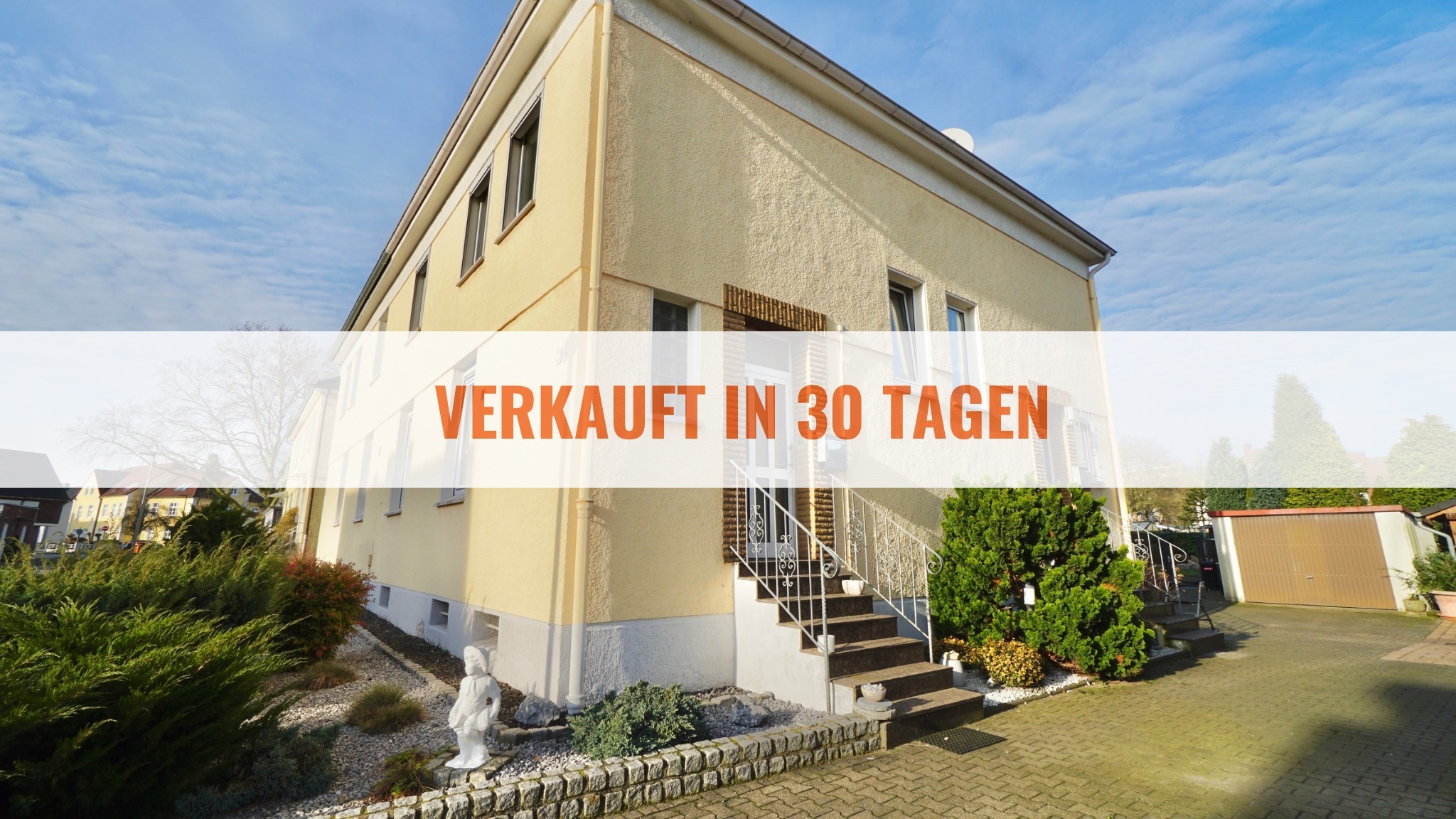 Resse! 74 m² mit 3 Zimmern, Garten, Garage und Ausbaupotential im DG!