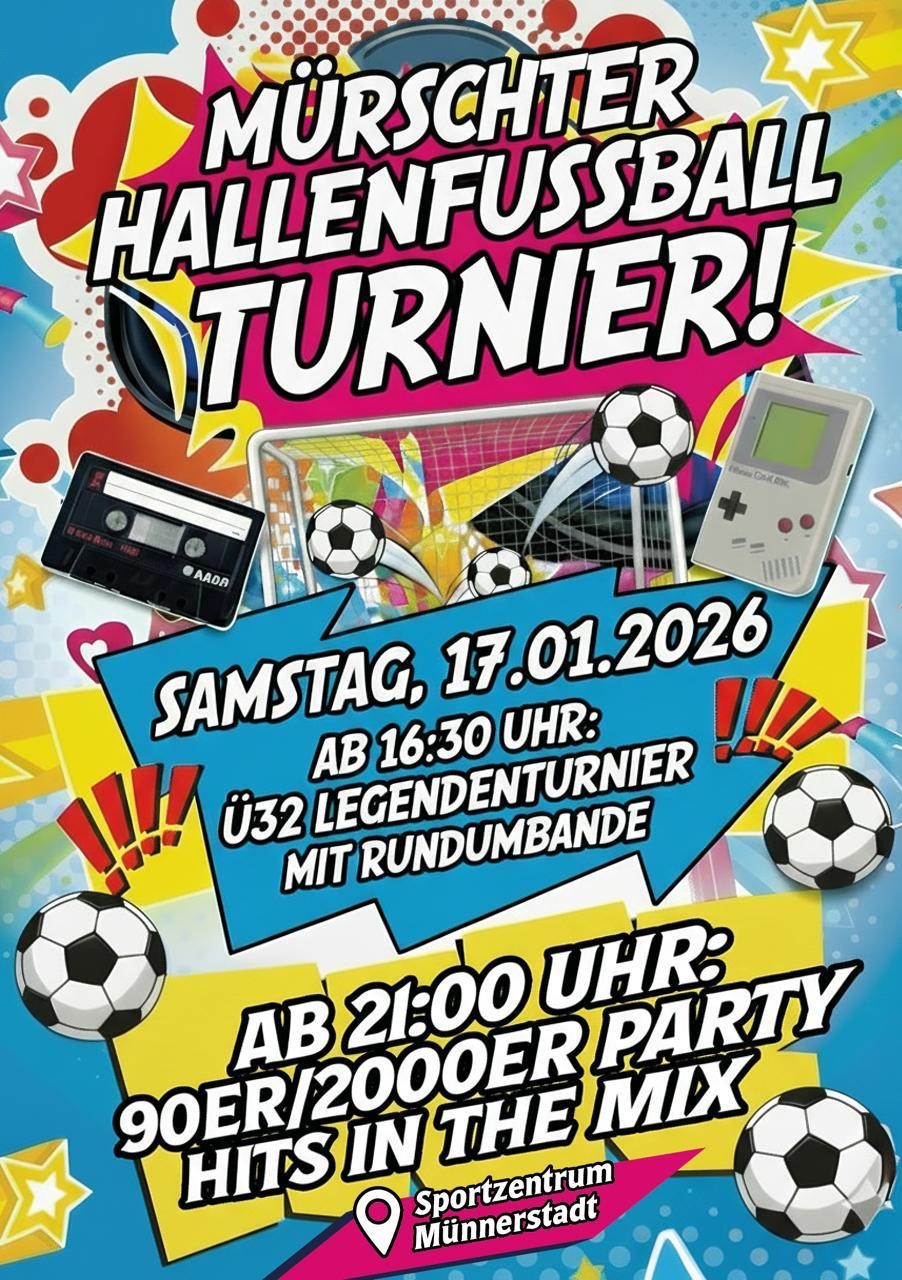100 Jahre Fußball in Münnerstadt: Legenden-Hallenturnier am 17. Januar