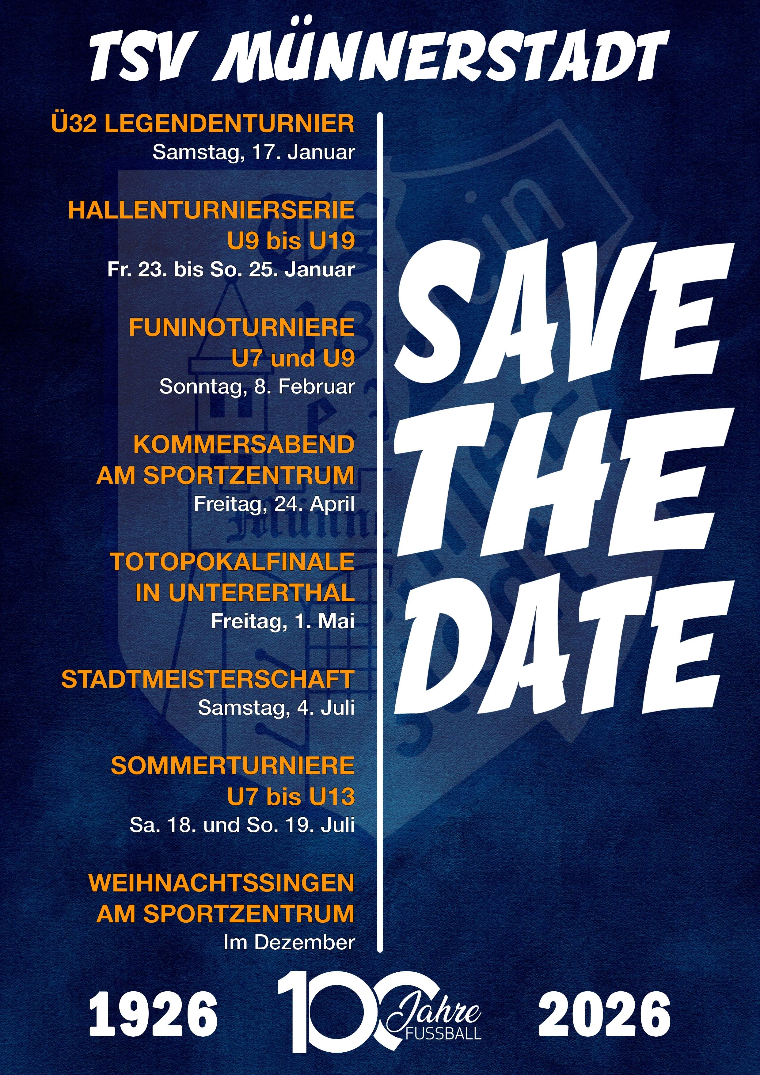 Spannendes Jubiläumsjahr: TSV feiert 100 Jahre Fußball in Münnerstadt