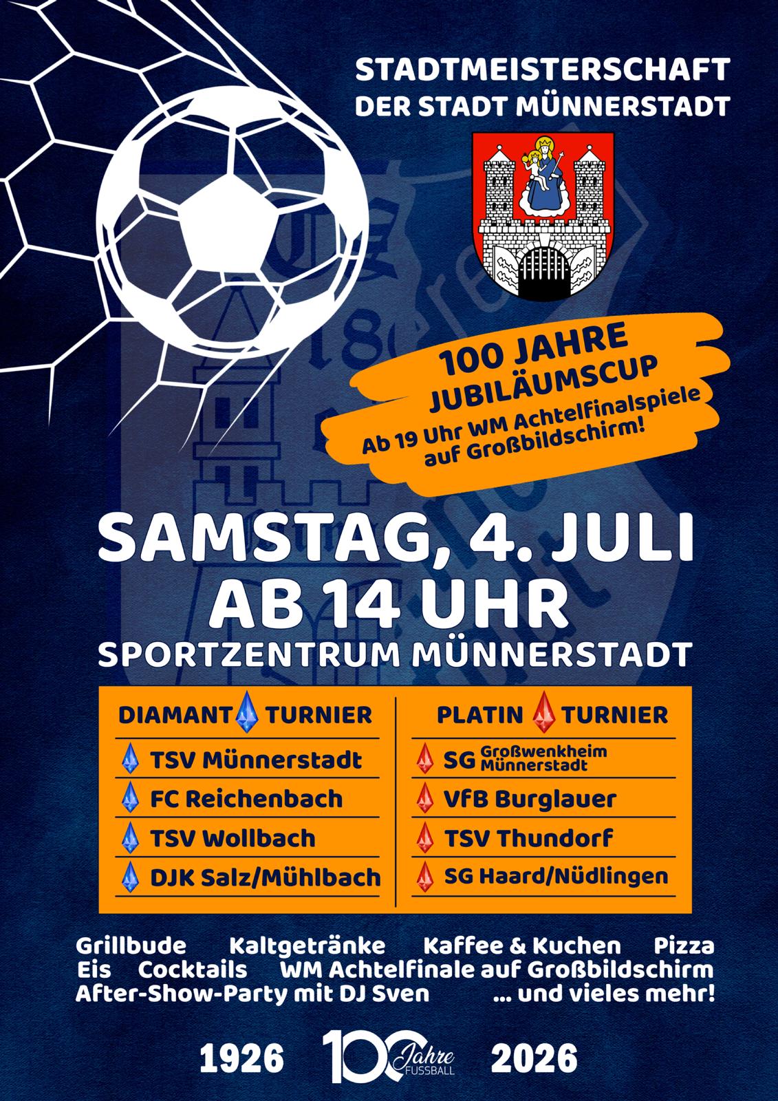 Fußball-Stadtmeisterschaft in Münnerstadt: Der "100 Jahre Jubiläumscup"