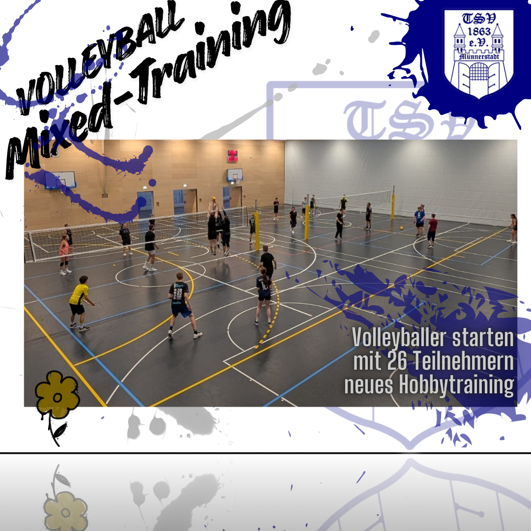 26 Teilnehmer beim neuen Mixed-Training