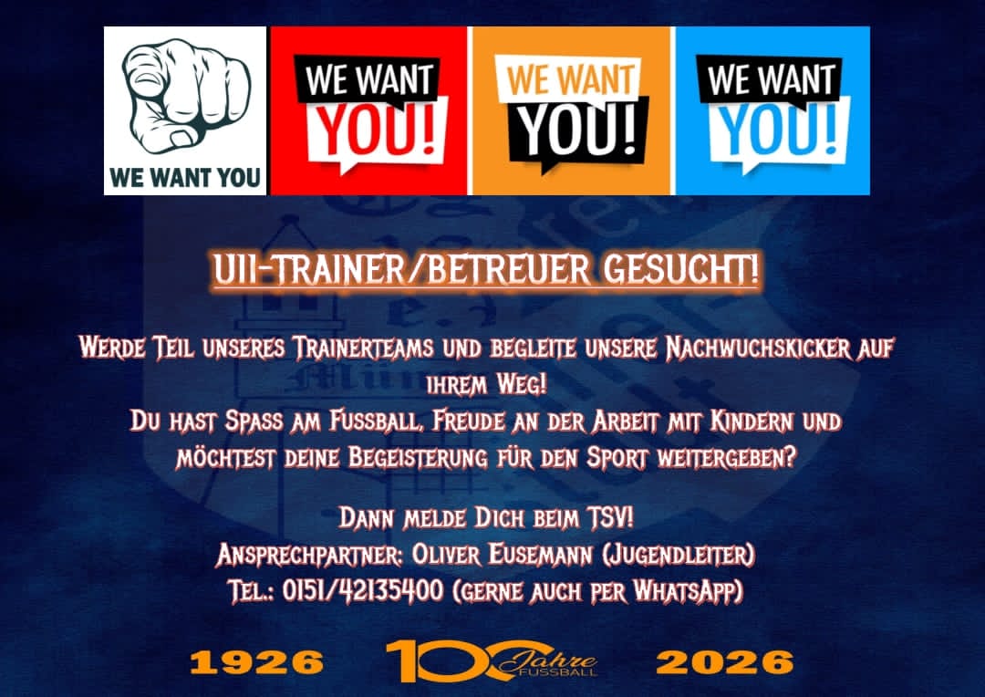 Fußball U11-Trainer/Betreuer gesucht!