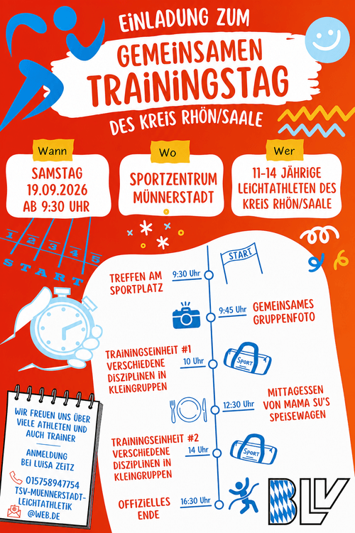 Gemeinsamen Leichtathletik Trainingstag