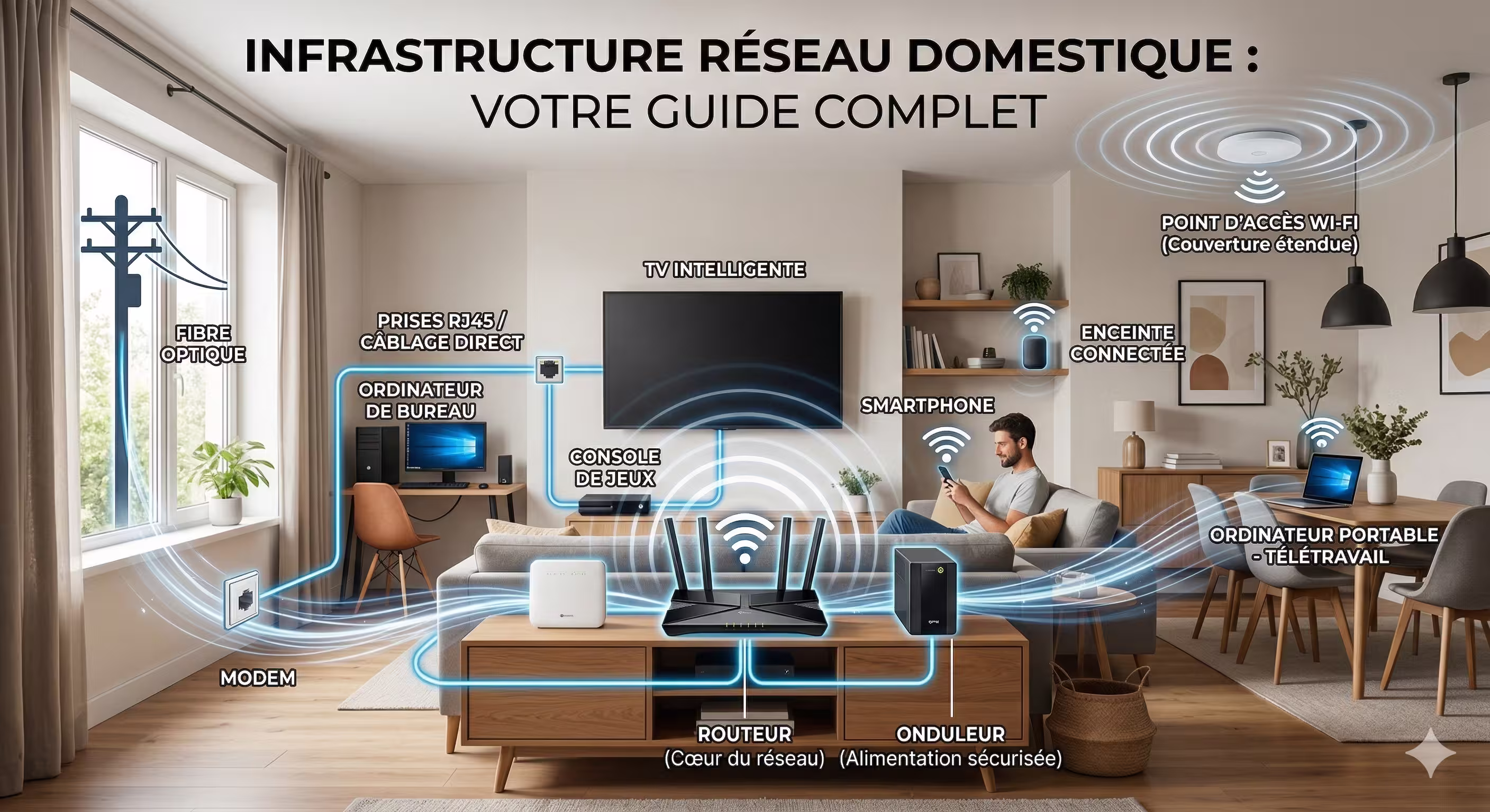 Tout savoir sur l'infrastructure Réseau Domestique : Optimisez votre connexion internet