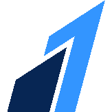 a blue and black logo