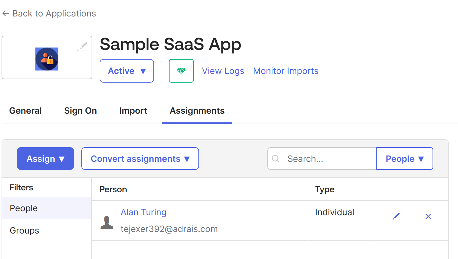 Sample SaaS app assignment