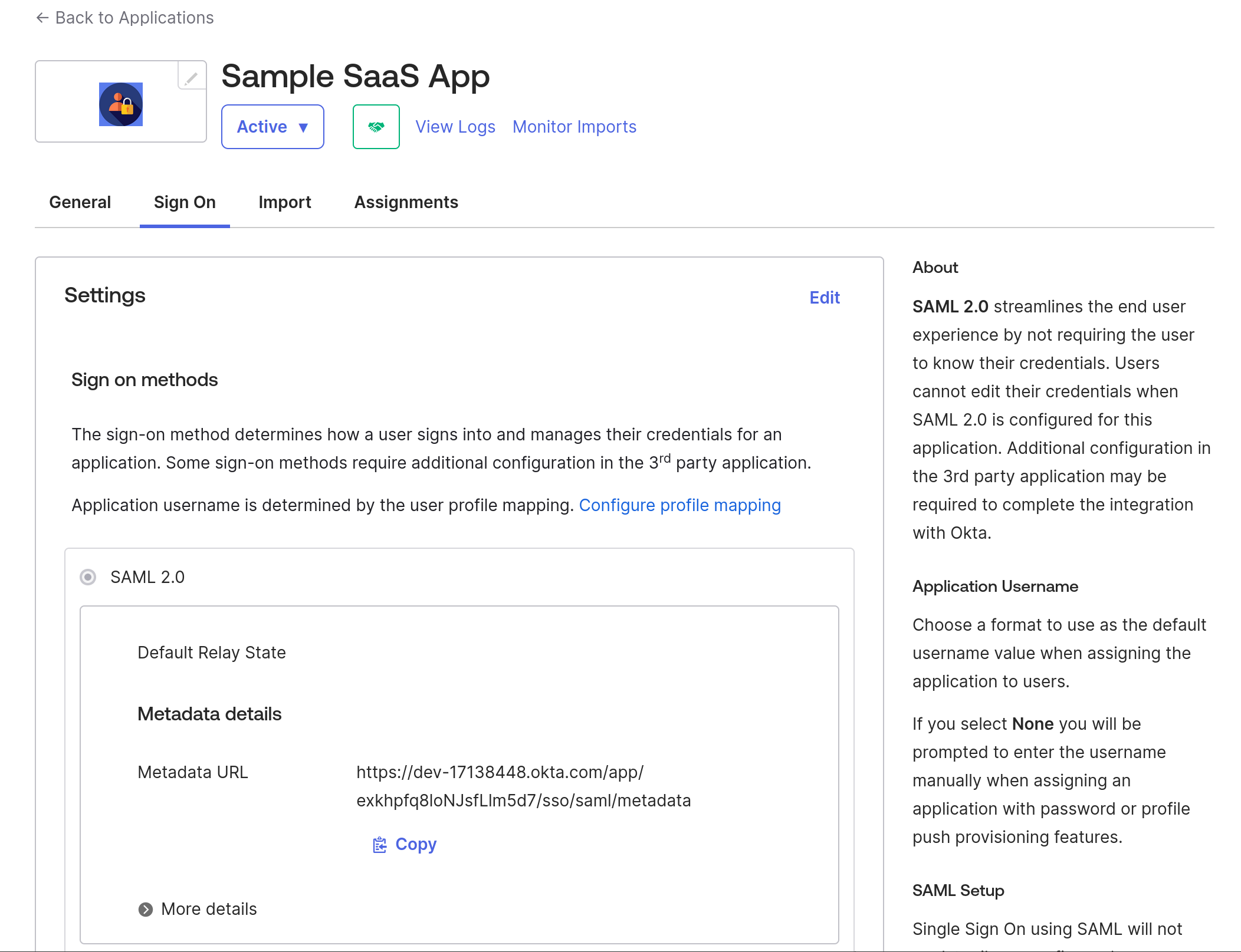 Sample SaaS App