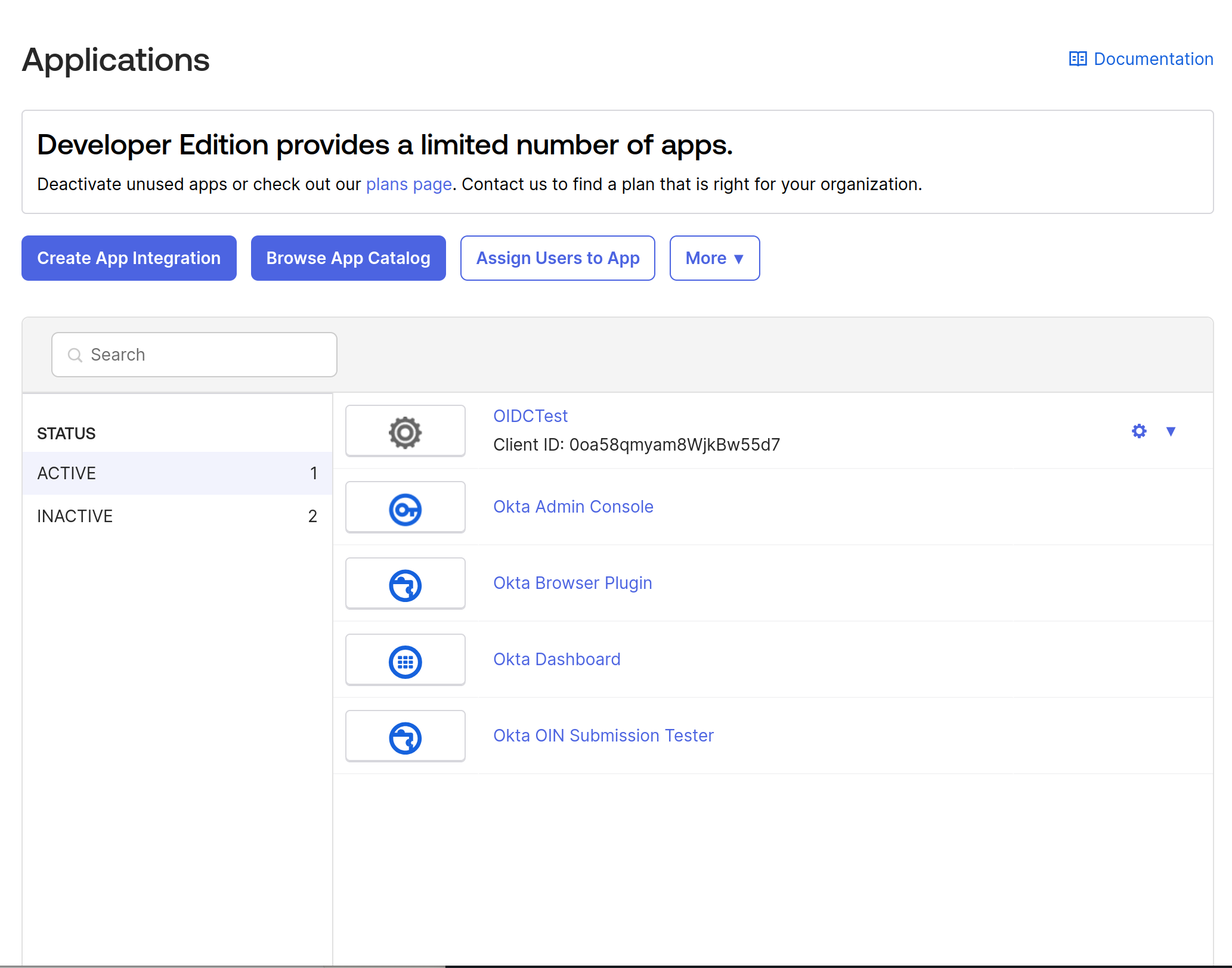 Create App Integration in Okta