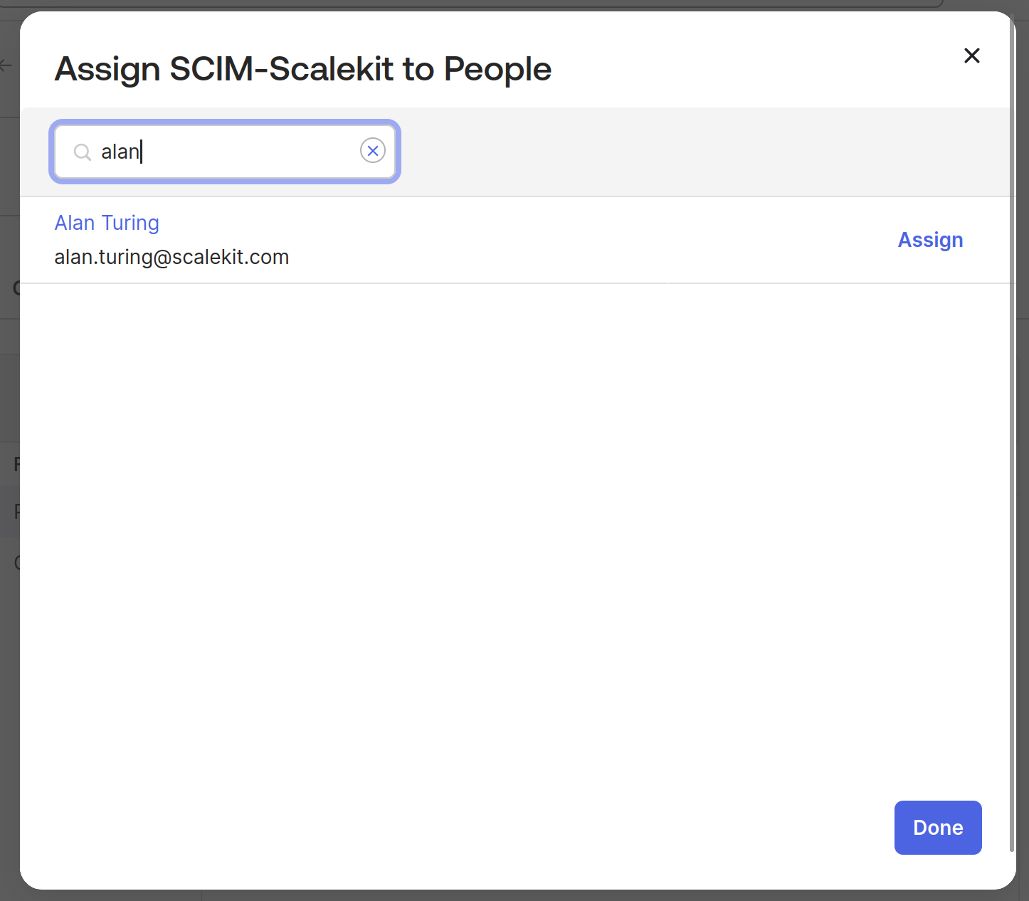 Assign SCIM