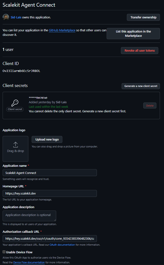 Scalekit agent connect