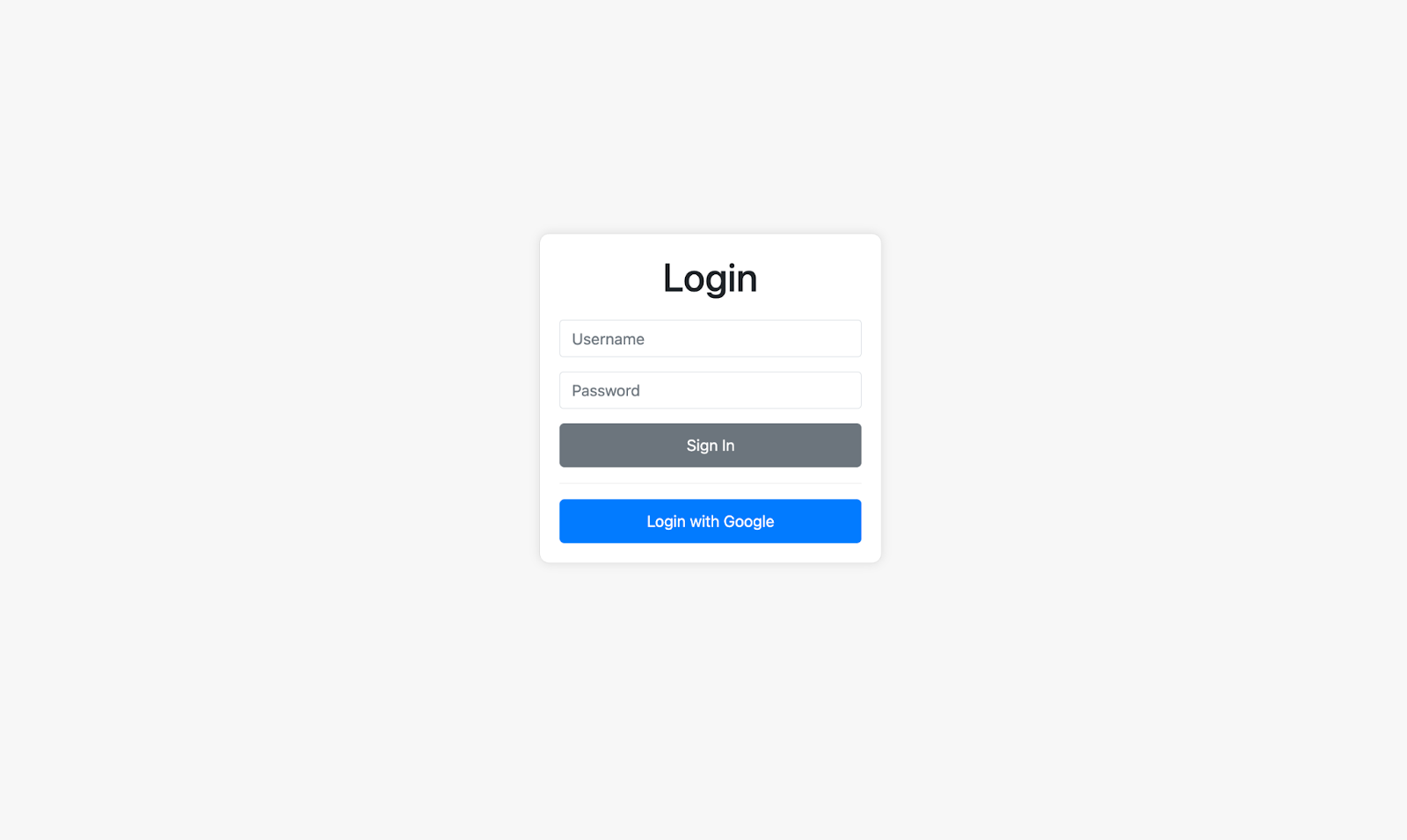 FLASK login