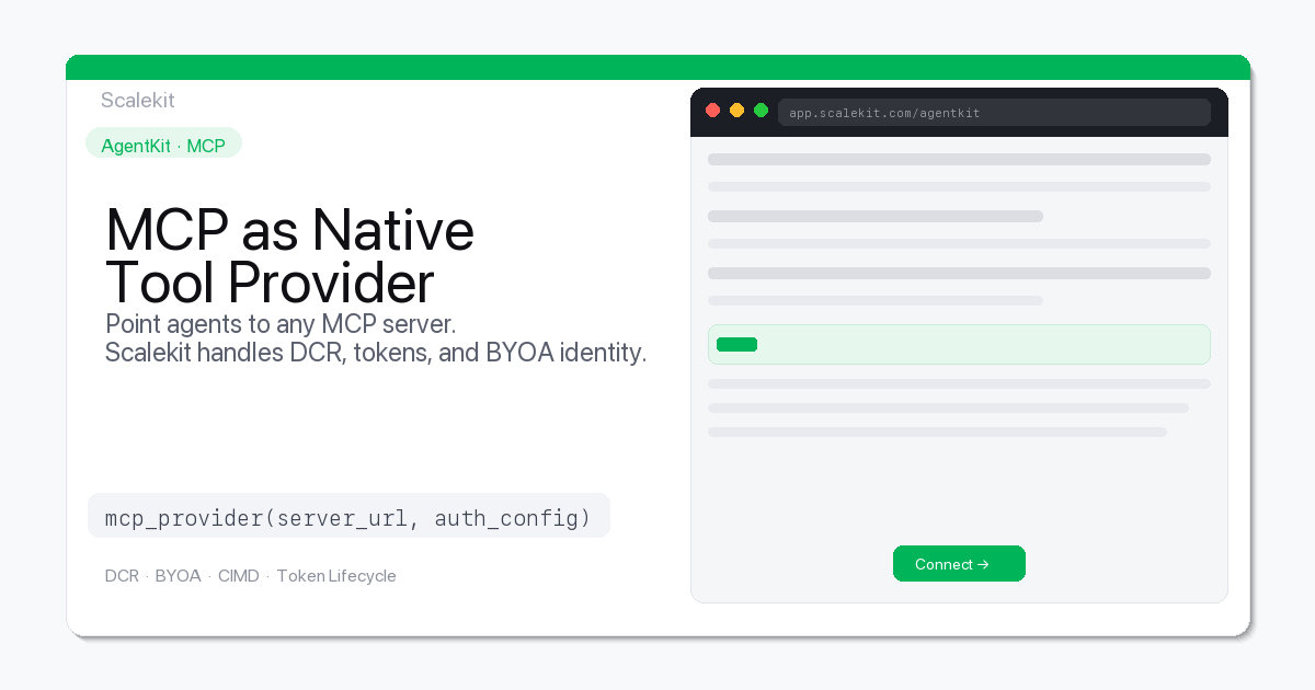 MCP as Native Tool Provider