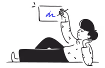 illustration of person singing