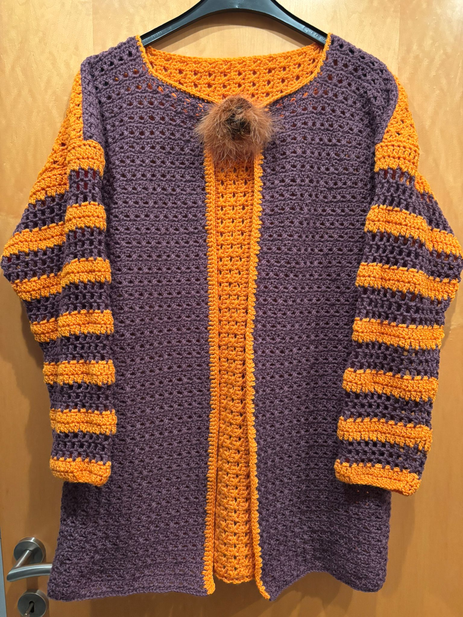 Weste lila-orange