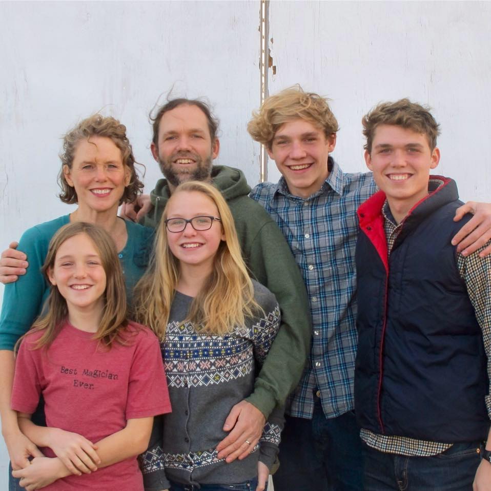 Ellie Romeyn and family at Providence Organic Farm