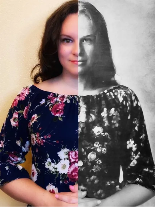 A person with a flowered shirtAI-generated content may be incorrect.