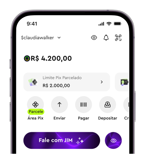Tela do celular mostra link de pagamento sendo gerado