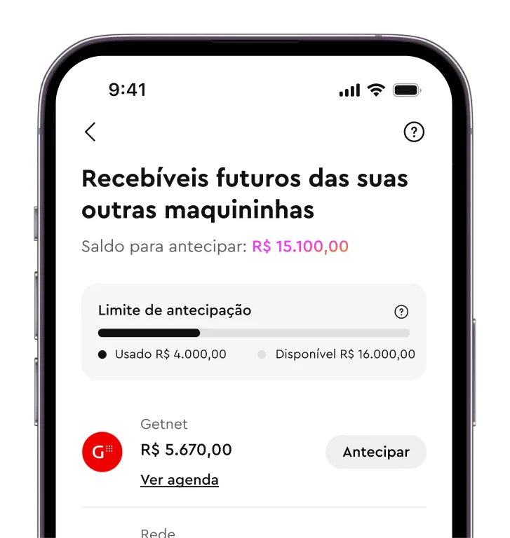 Tela do celular mostra link de pagamento sendo gerado