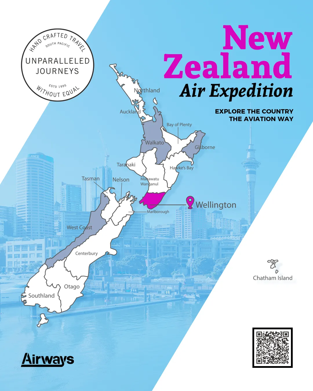 New Zealand Expedition — route map