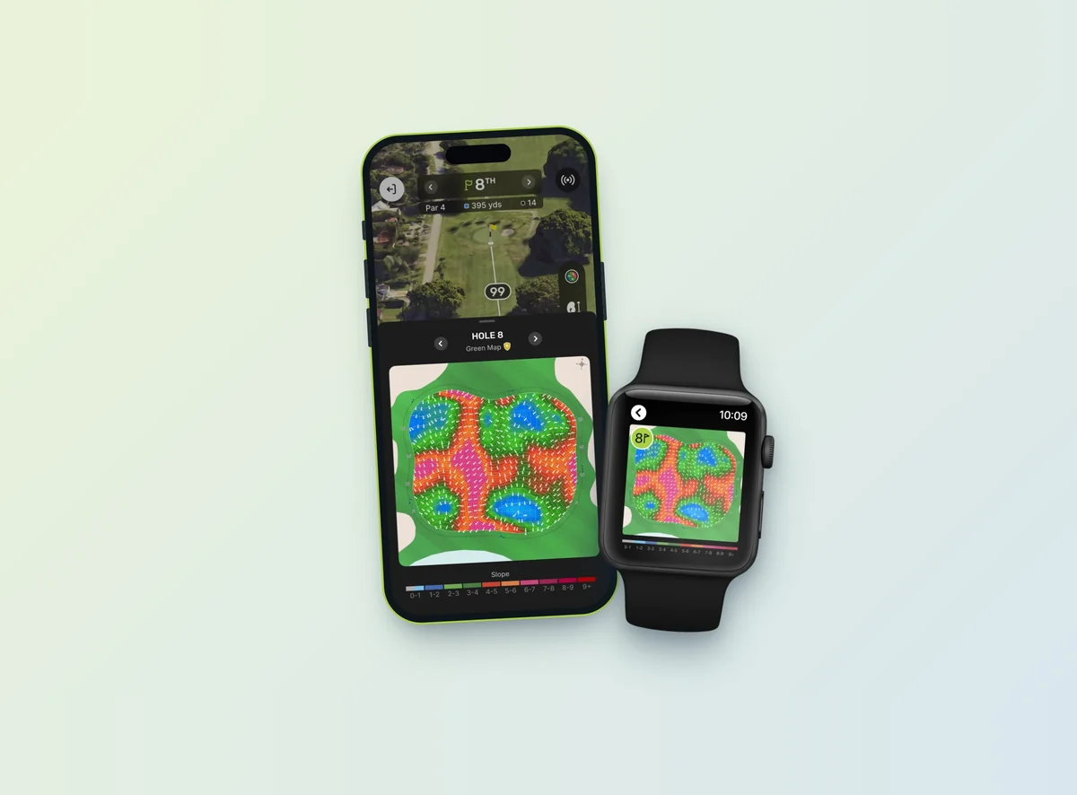 TheGrint Green Maps slope colors and break on iPhone and Apple Watch
