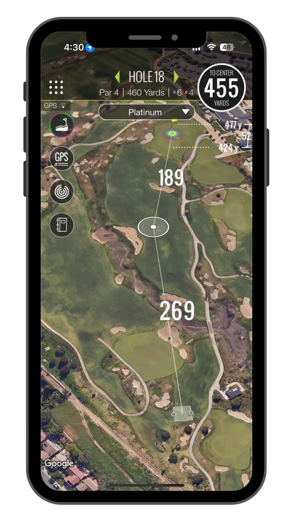 TheGrint GPS on an iPhone at Rolling Hills