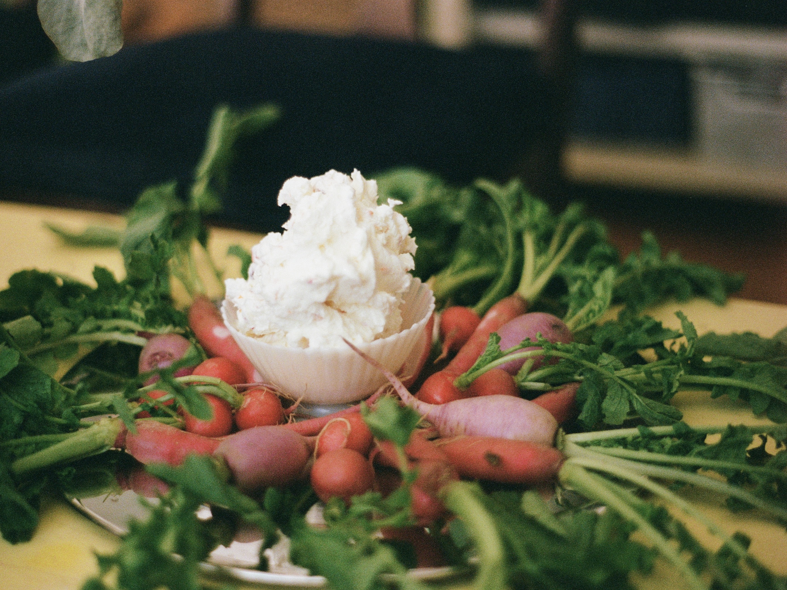 image of radishes and whipped butter