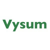 Logo of Vysum in green text on a white background.