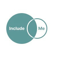 A diagram featuring two overlapping circles; one labeled "Include" and the other smaller circle labeled "Me," indicating the concept of inclusion.
