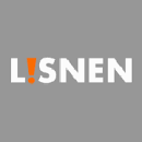 Logo featuring the text "L!SNEN" with a stylized exclamation mark, set against a gray background.