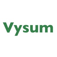 Green "Vysum" logo text on white background