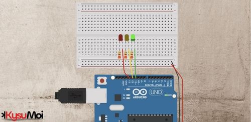 Học cách kết nối đèn LED với bảng mạch.