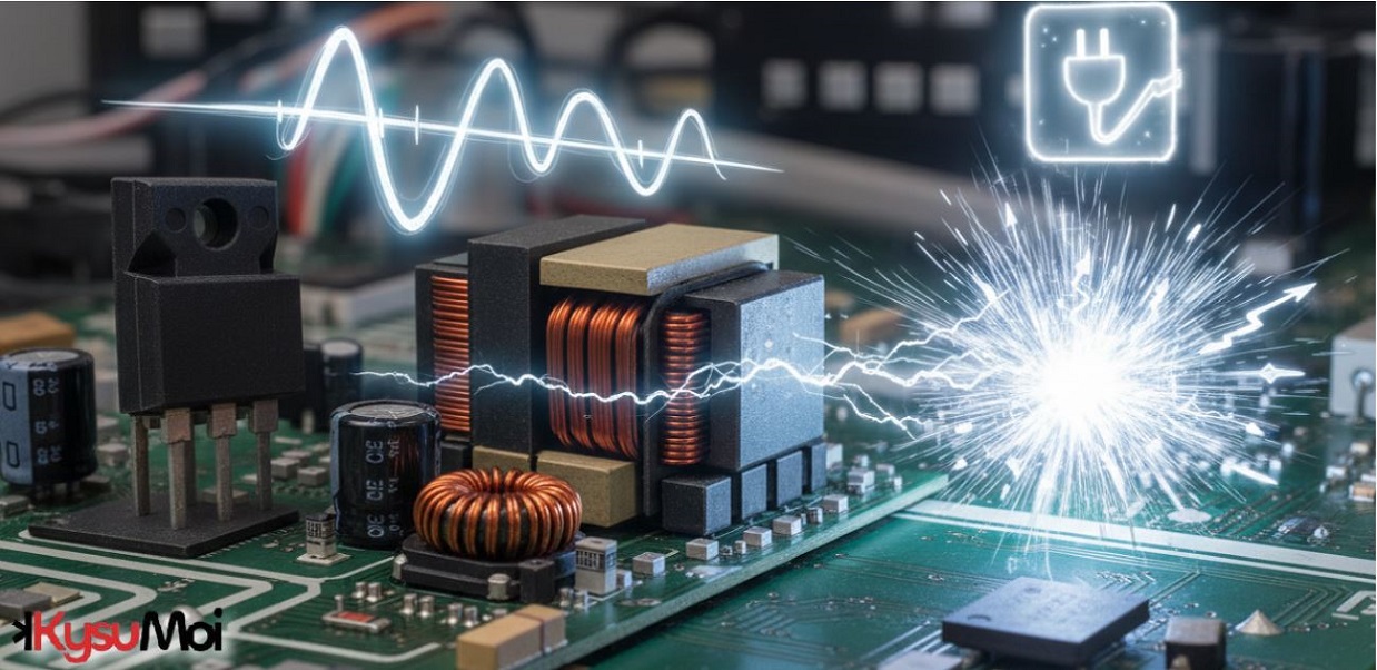 Giảm tổn thất chuyển mạch: Tận dụng đặc tính không phục hồi ngược của GaN trong thiết kế flyback hiệu quả cao