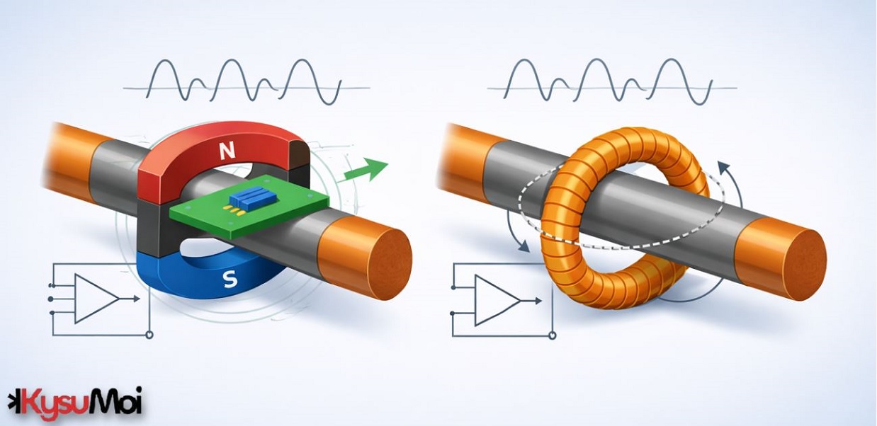 Đo dòng điện không tiếp xúc bằng hiệu ứng Hall và cuộn dây Rogowski