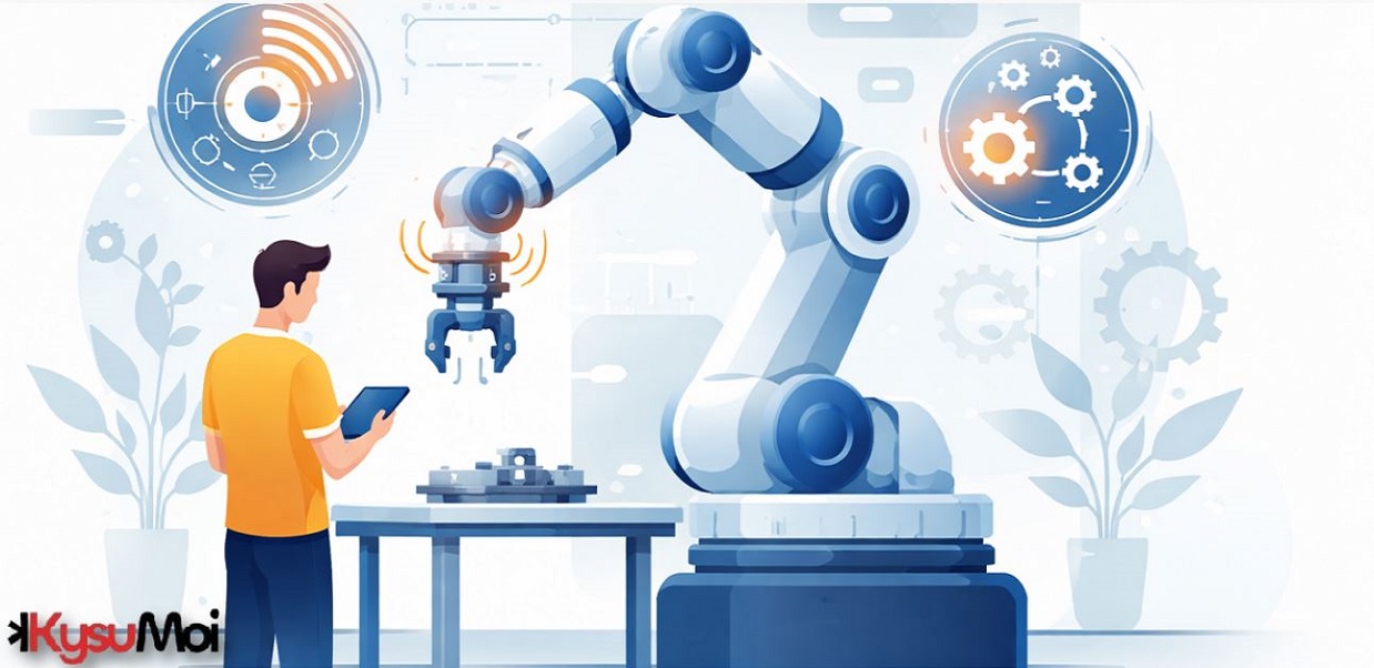 Cảm biến lực và mô men trong hợp tác giữa người và robot (cobot)