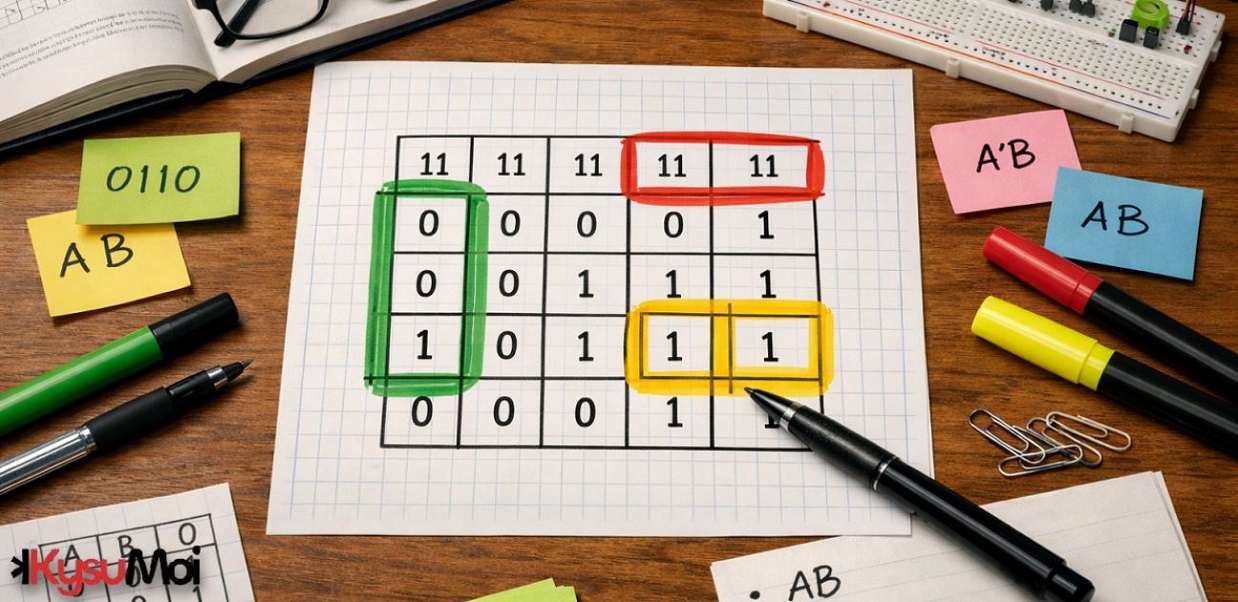 Các hàm ý khác nhau trong K-Map