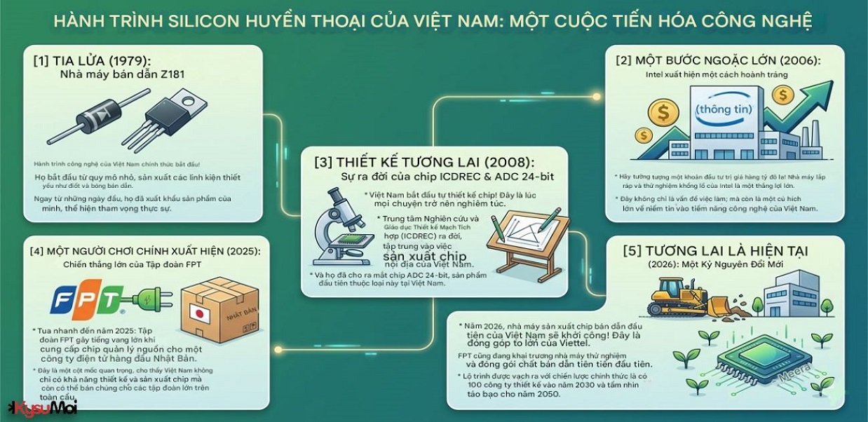 Hành trình sản xuất chip silicon của Việt Nam