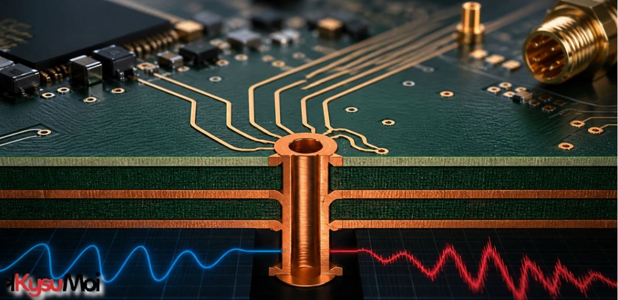 Thông qua thiết kế trong PCB tần số cao: Giảm thiểu điện cảm và suy giảm tín hiệu