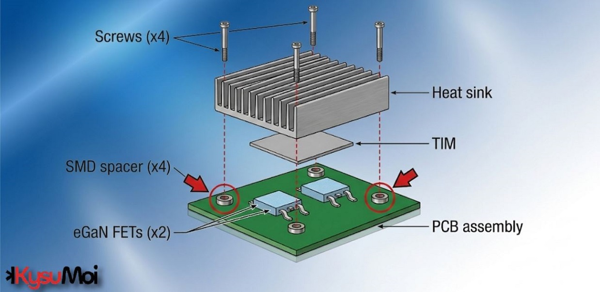 Hiểu về quản lý nhiệt cho các thiết bị GaN kích thước chip