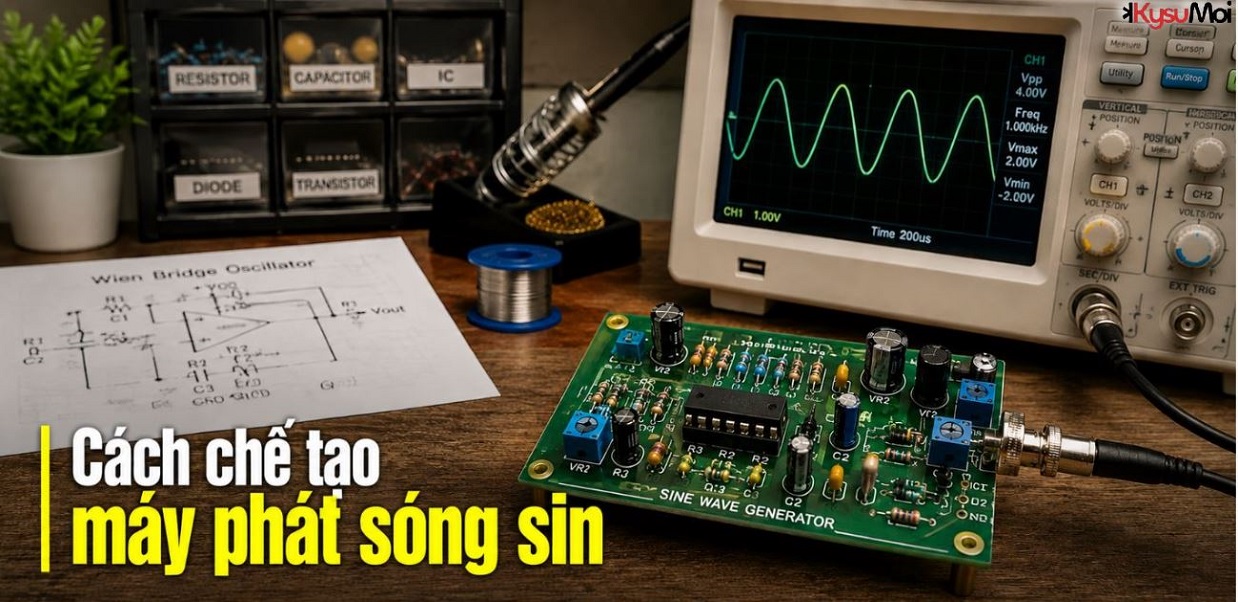 Cách chế tạo máy phát sóng sin
