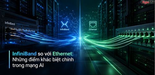 InfiniBand so với Ethernet: Những điểm khác biệt chính trong mạng AI