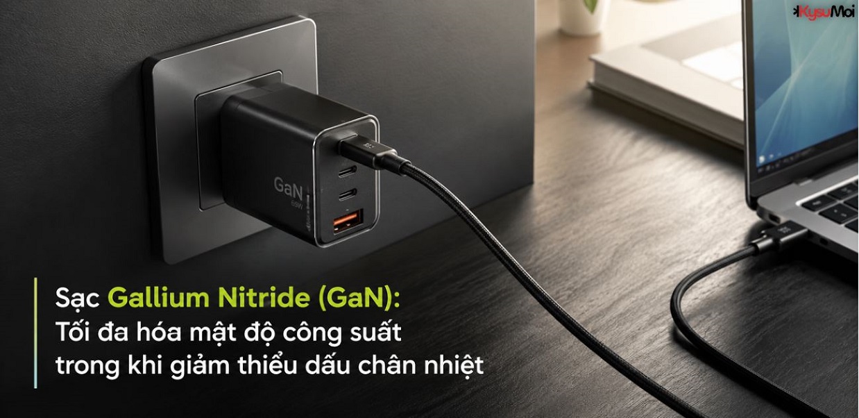 Sạc Gallium Nitride (GaN): Tối đa hóa mật độ công suất trong khi giảm thiểu dấu chân nhiệt