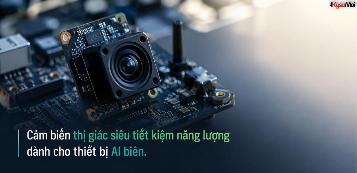Cảm biến thị giác siêu tiết kiệm năng lượng dành cho thiết bị AI biên.