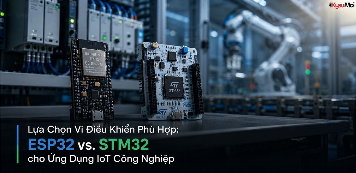 Lựa Chọn Vi Điều Khiển Phù Hợp: ESP32 vs. STM32 cho Ứng Dụng IoT Công Nghiệp