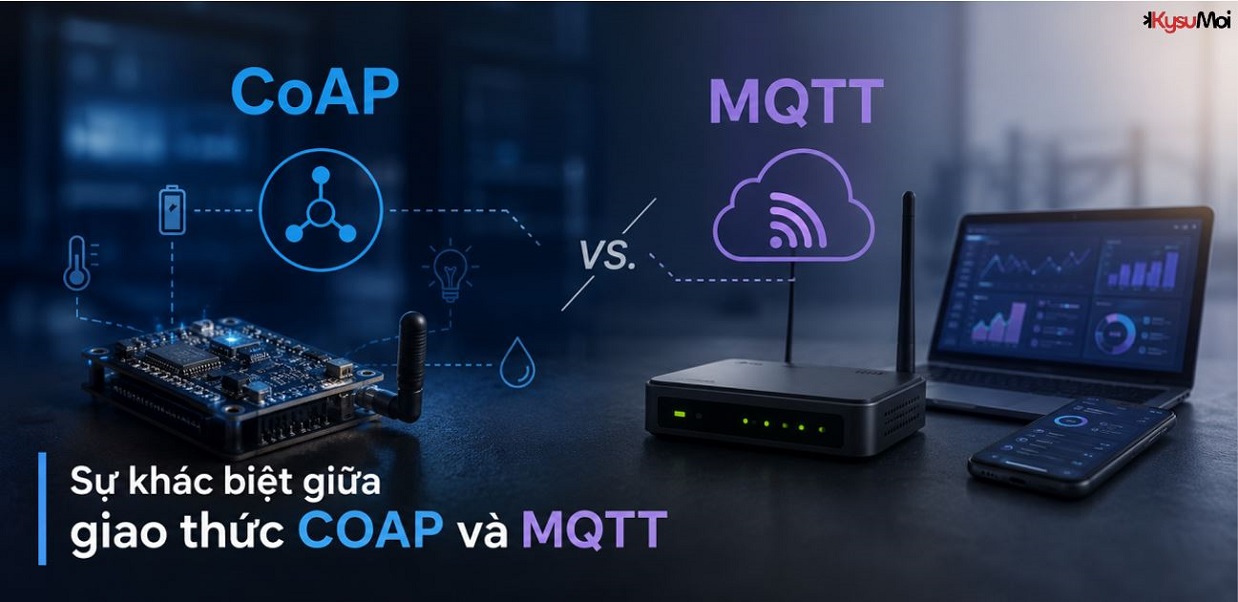 Sự khác biệt giữa giao thức COAP và MQTT