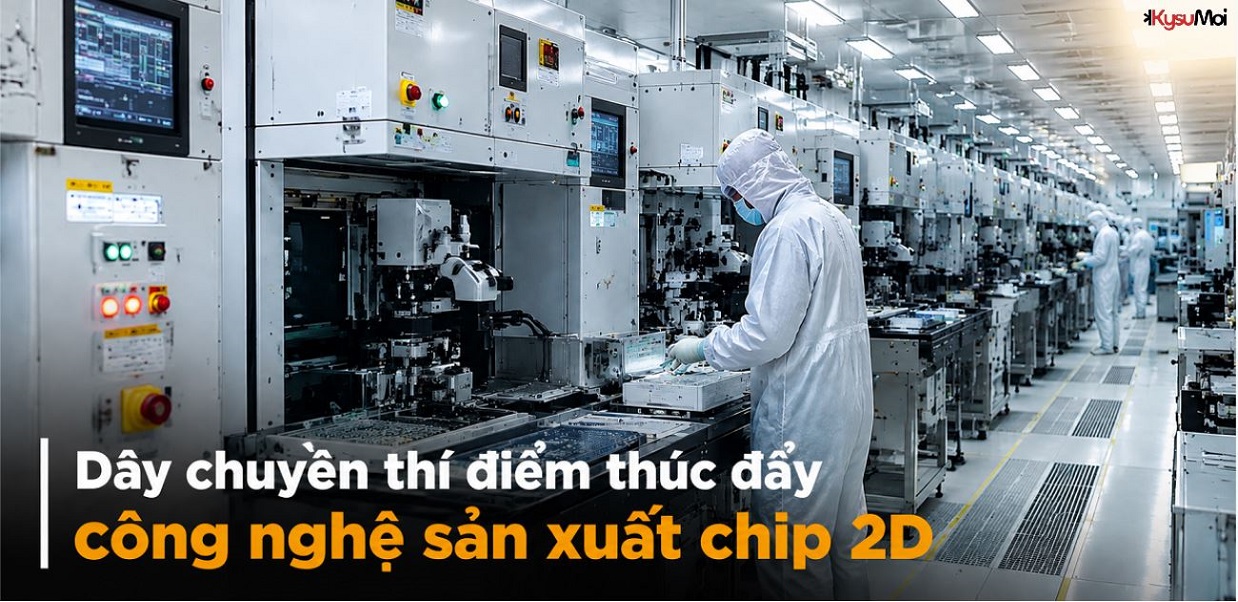 Dây chuyền thí điểm thúc đẩy công nghệ sản xuất chip 2D