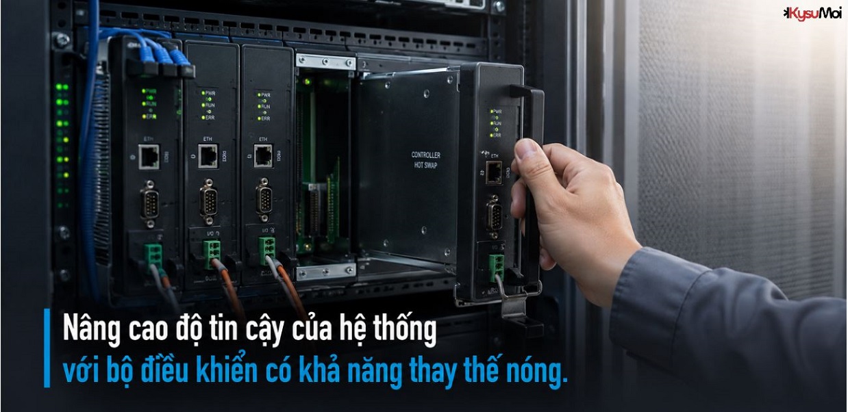 Nâng cao độ tin cậy của hệ thống với bộ điều khiển có khả năng thay thế nóng.