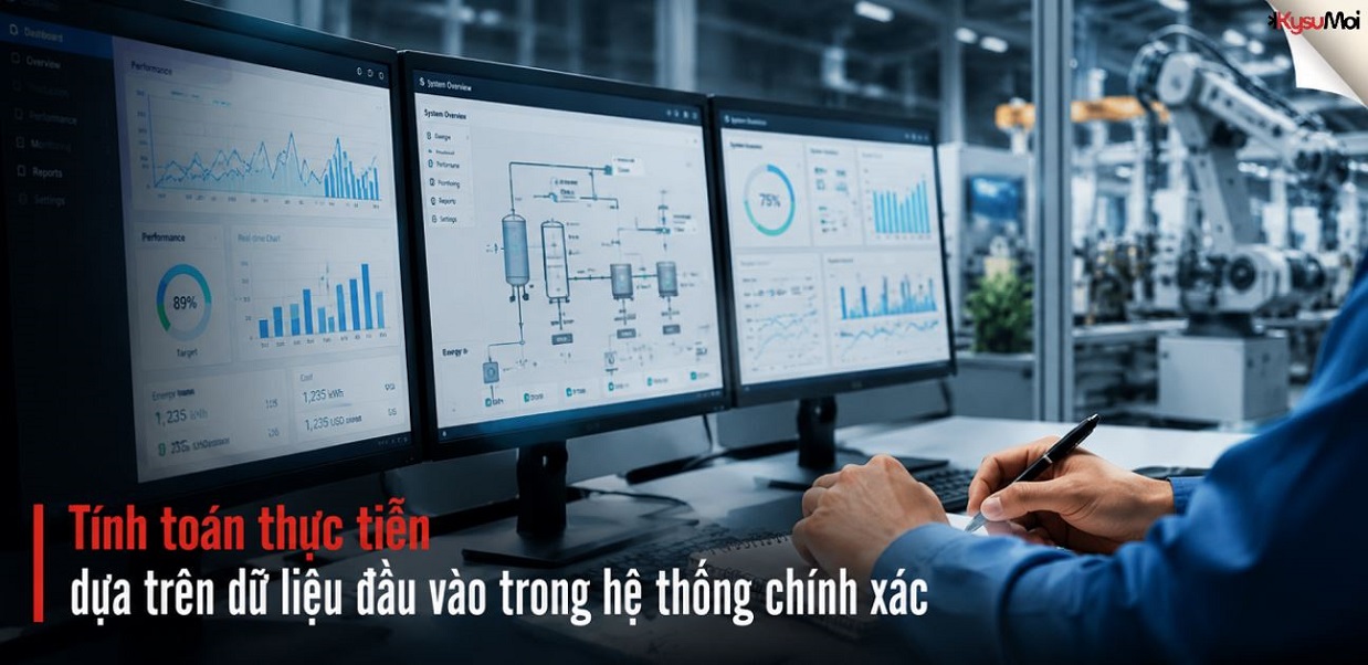 Tính toán thực tiễn dựa trên dữ liệu đầu vào trong hệ thống chính xác